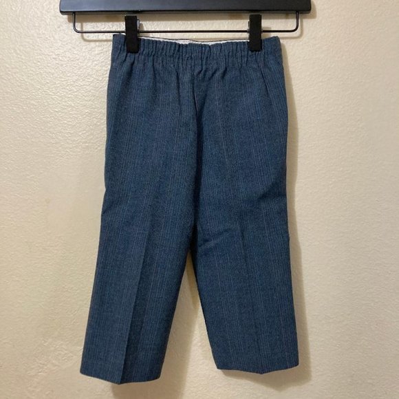 Vintage TFW Kidz Blue Pinstriped Suit Blazer & Slacks/Suit Pants Size 24 Months - Picture 6 of 6